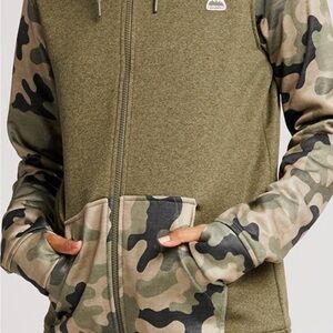 Burton Camouflage Zip-Up Hoodie